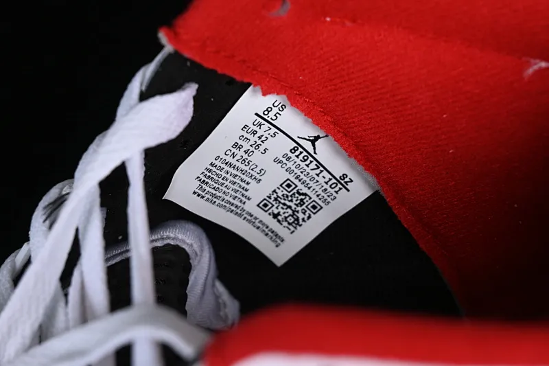 All categories Air Jordan Jordan series basketball shoes Air Jordan 5 Air Jordan 5 Low "Fire Red" AJ5 Joe 5 white and red low-top basketball shoes 819171-101